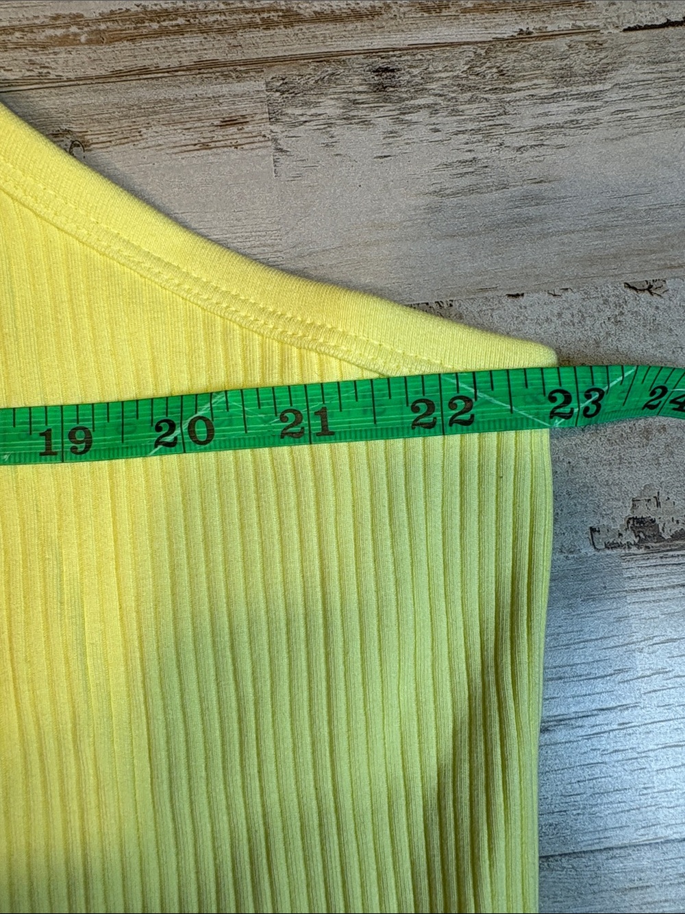 Old Navy Yellow Ribbed Crop Tank Top Plus Size 4X - Picture 5 of 11